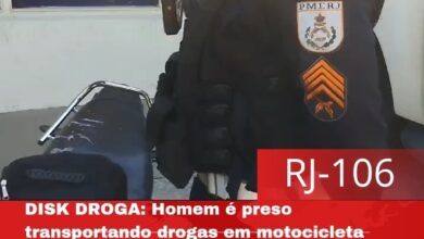 Photo of DISK DROGA: Homem é preso transportando drogas em motocicleta para a Araruama na Região dos Lagos